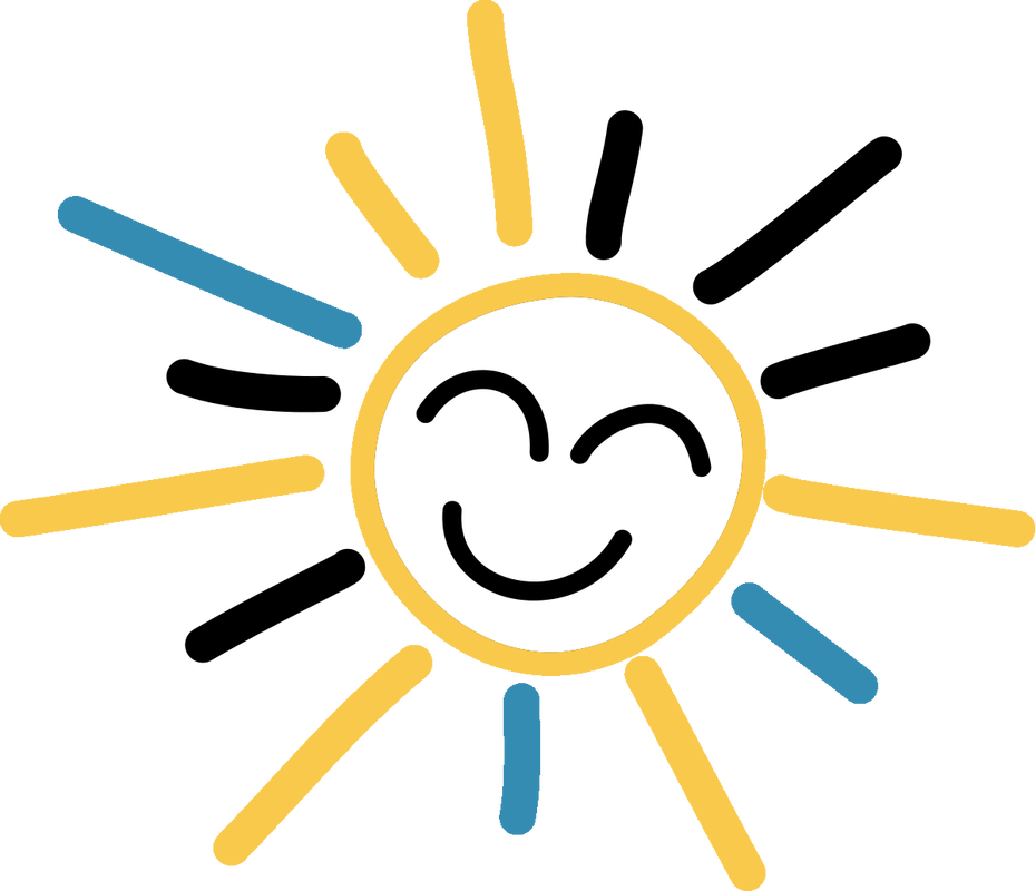 Clip Art Royalty Free Stock Child Care Clipart - Sun Black White Png Transparent Png (930x800), Png Download