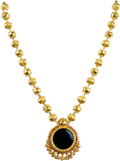 Palakka Mala Traditional Gold Necklace Design Png Palakka - Palakka Mala Gold Clipart (522x700), Png Download