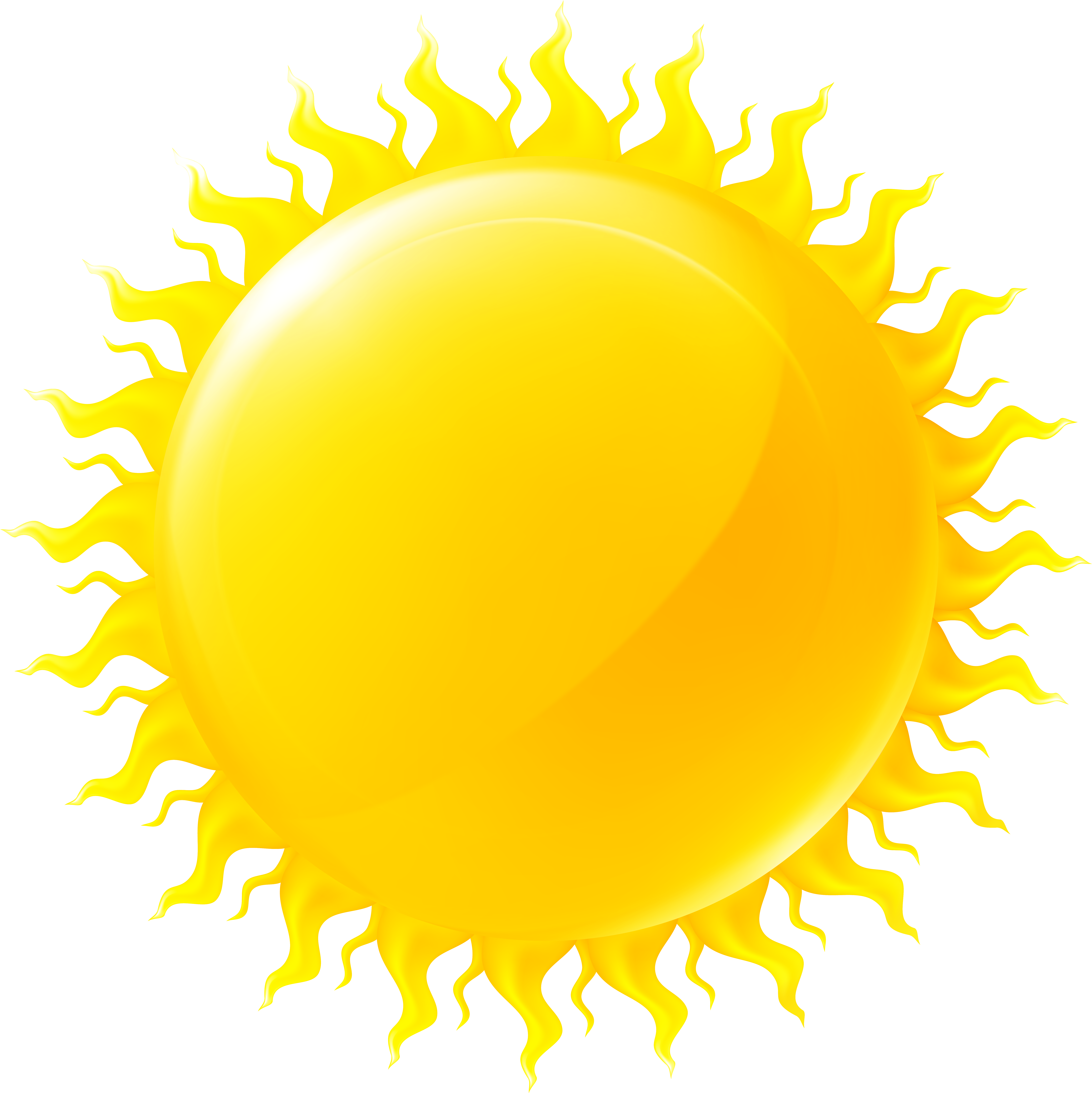 Sun Large Png Clip Art Image Transparent Png (8016x7997), Png Download