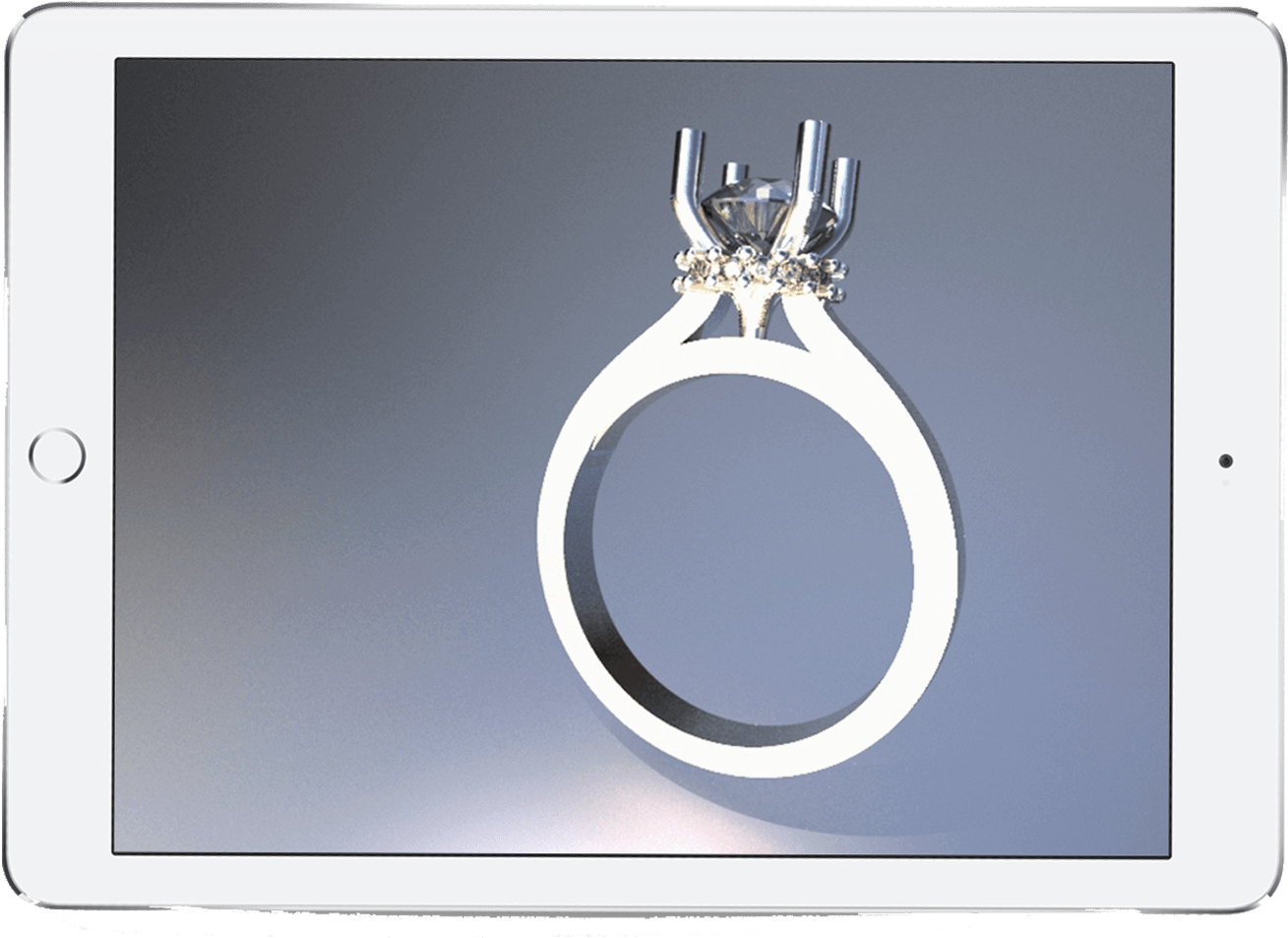 Tablet1 - Engagement Ring Clipart (1400x1078), Png Download