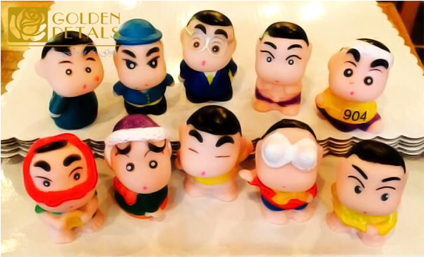 Crayon Shinchan Set - Figurine Clipart (600x600), Png Download