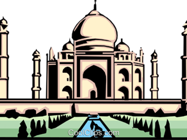 Taj Mahal Clipart Logo - Taj Mahal Vector Png Transparent Png (640x480), Png Download
