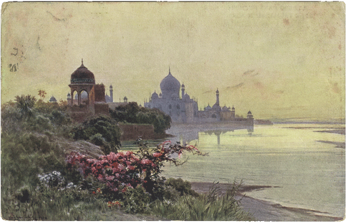 A 1927 Postcard Of A Picturesque Early Morning View - Painting Clipart (712x500), Png Download
