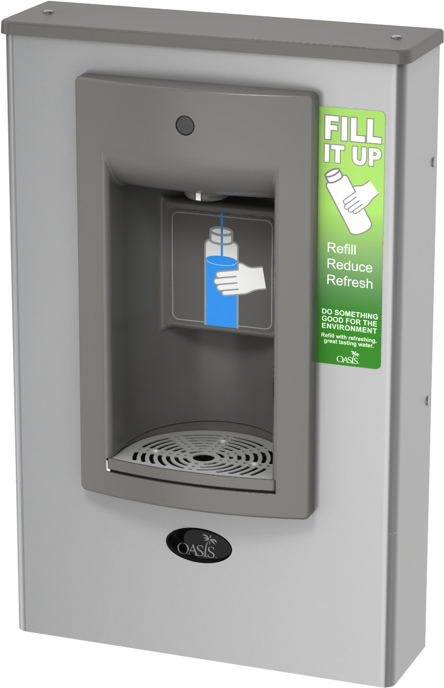 Surface Mounted Sports Bottle Filler - Oasis Pwsmsbf Clipart (2048x1536), Png Download