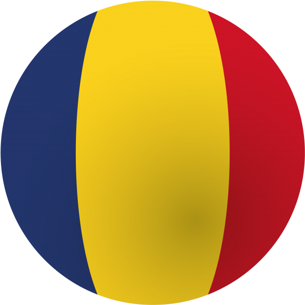 Romania Flag Icon - Circle Clipart (866x650), Png Download