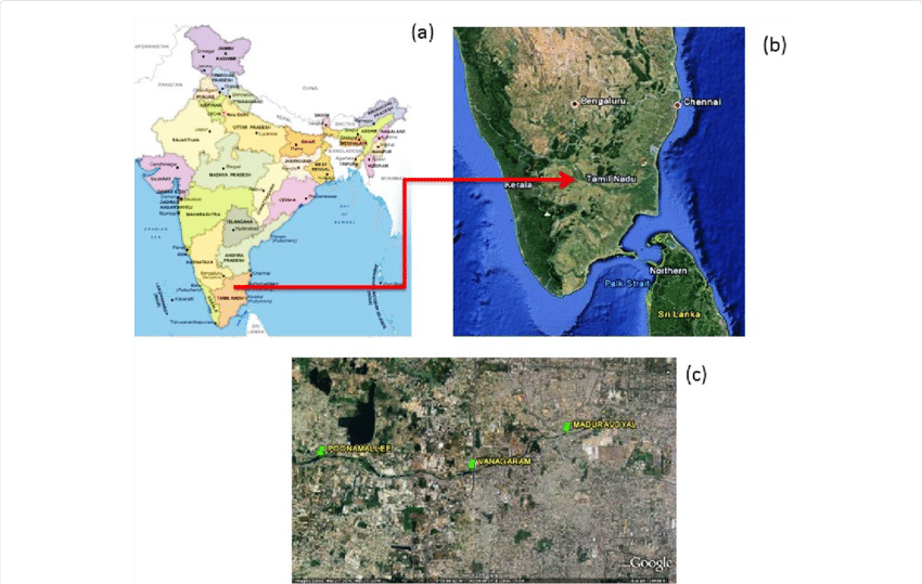 Map Image Showing The Three Sites Where The Samples - Atlas Clipart (850x539), Png Download