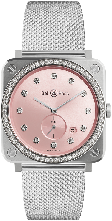 Bell & Ross Br S Novarosa Watch - Bell & Ross Ladies Clipart (760x760), Png Download