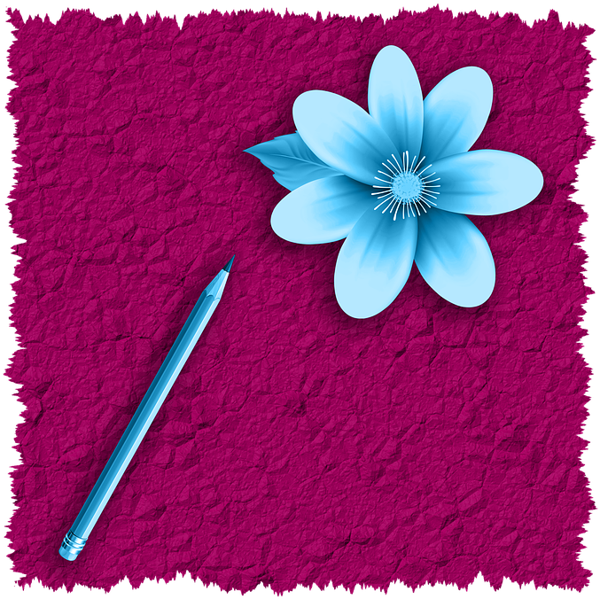 Png Image, Card, Design, Romantic, Flower, Pencil Clipart (720x720), Png Download