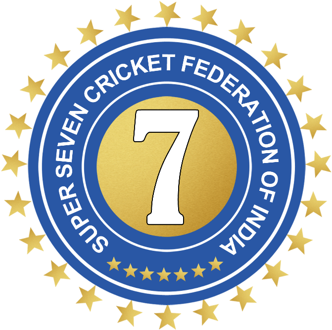 Super7 Cricket - Super Seven Cricket Federation Of India Clipart (834x834), Png Download