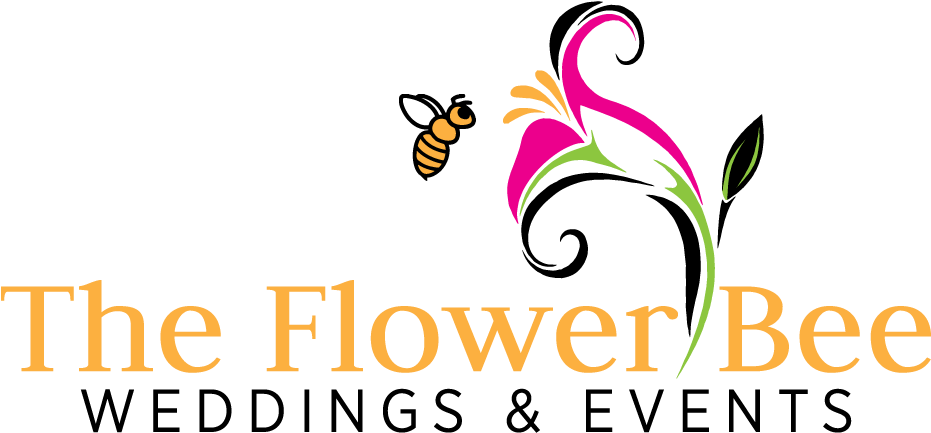 The Flower Bee Weddings And Events - Flower Bee Logo Clipart (1000x504), Png Download