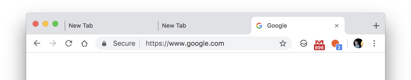 Google Has Also Expanded The Size Of The Address Bar - New Google Look 2018 Clipart (1678x338), Png Download