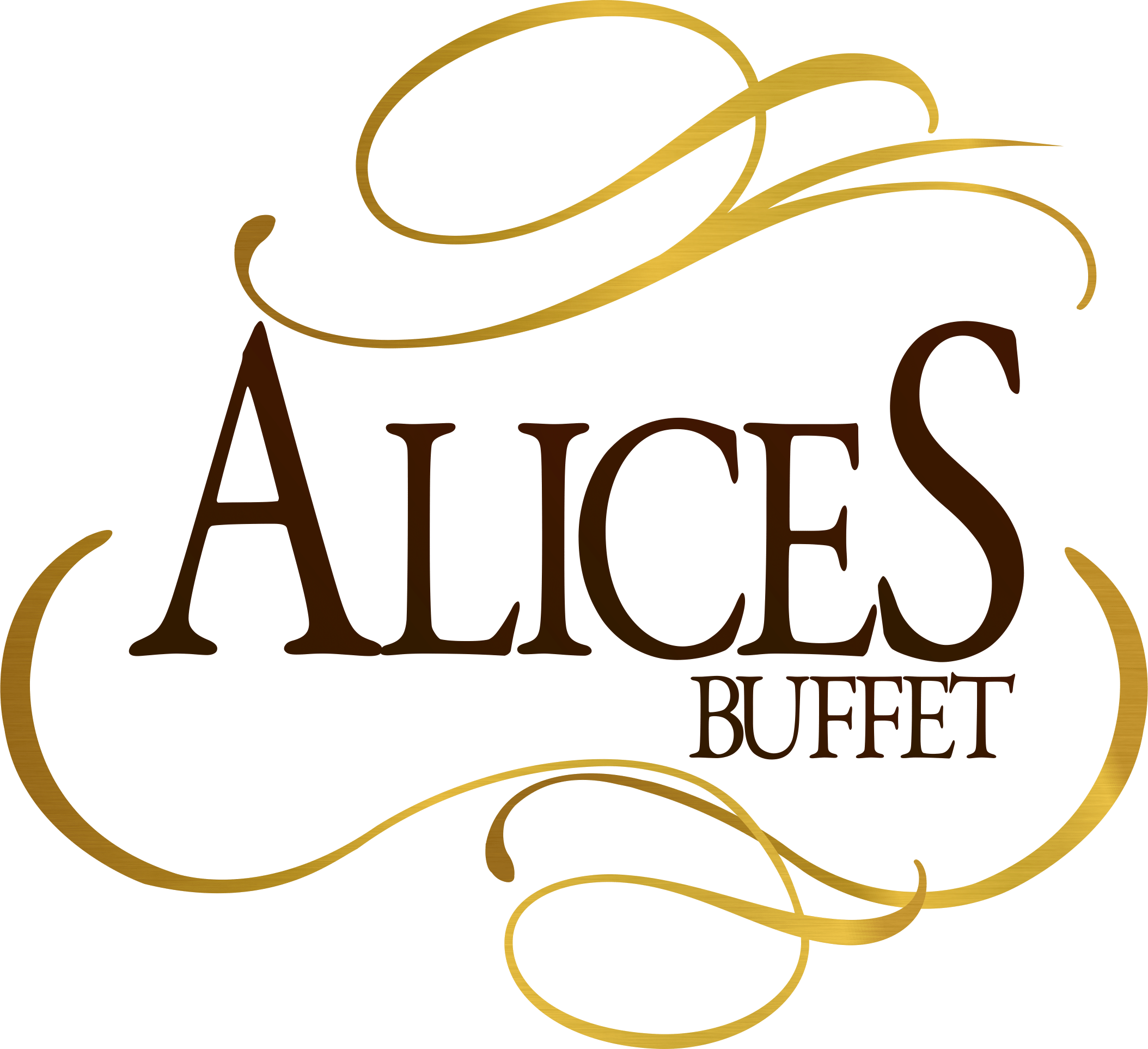 Logo Alices Buffet - Calligraphy Clipart (2108x1926), Png Download