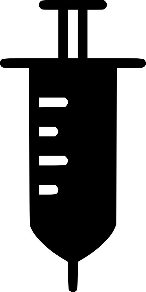 Syringe Medical Doctor Medic Hospital Comments Clipart (490x980), Png Download