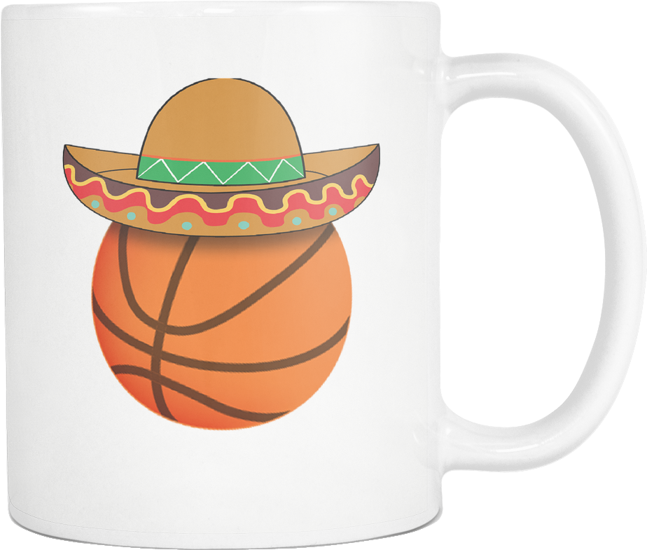 Funny Basketball Mexican Sports Clipart (1024x1024), Png Download