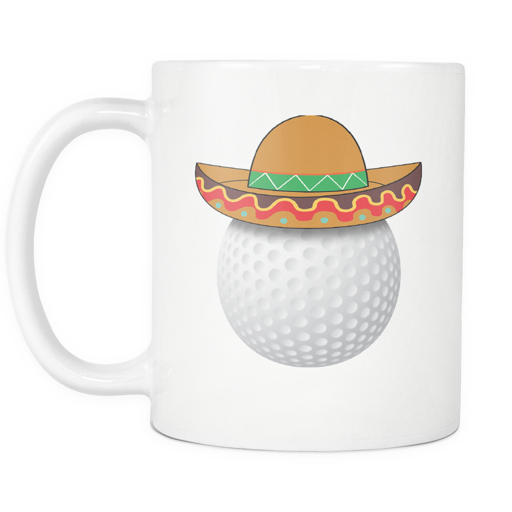 Funny Golf Ball Mexican Sports Clipart (1024x1024), Png Download