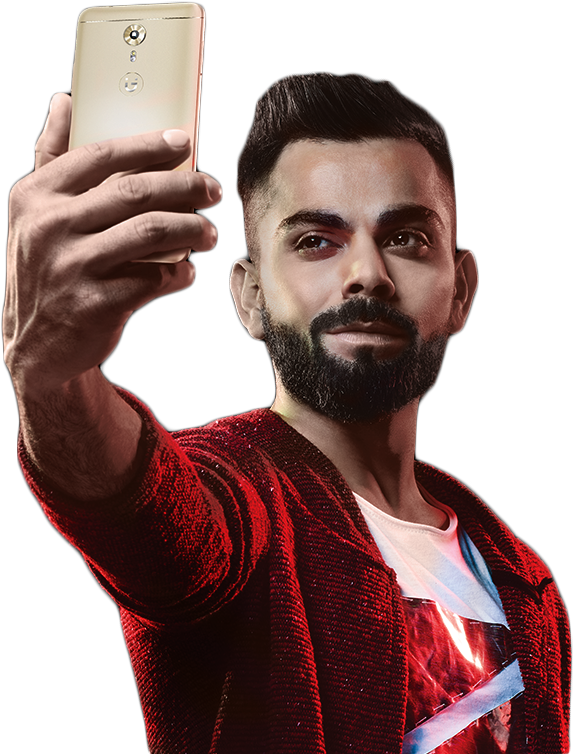 Virat Kohli Png - Gionee Clipart (855x784), Png Download
