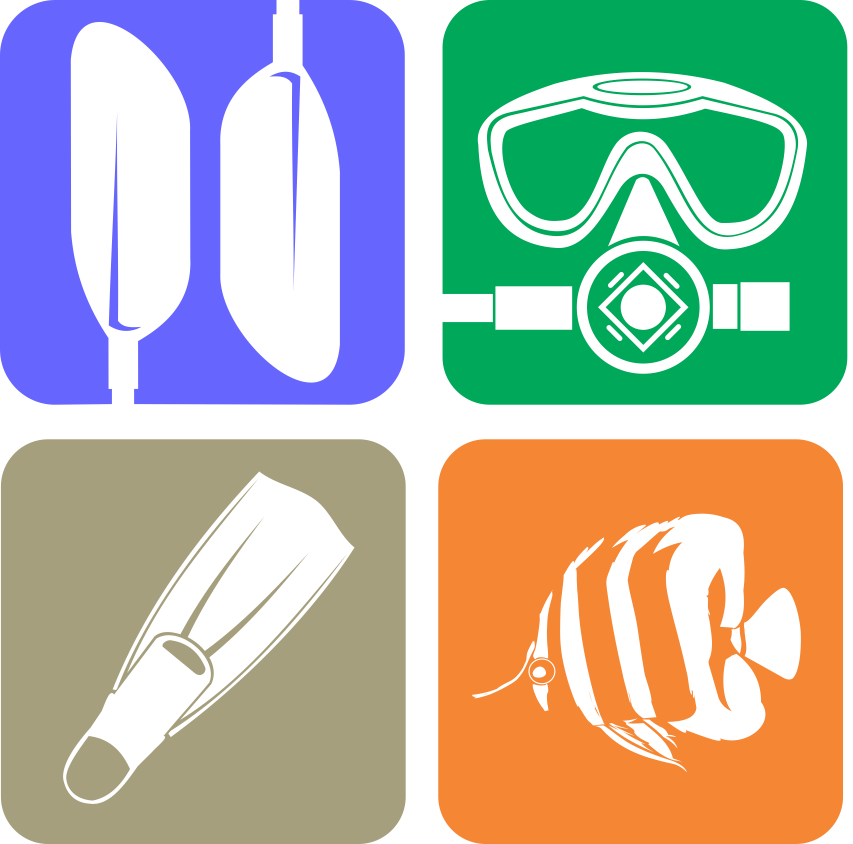 Diving Logo - Diving Equipment Icon Png Clipart (853x844), Png Download