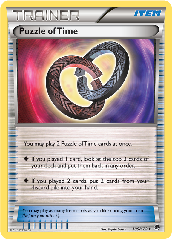 You May Play 2 Puzzle Of Time Cards At Once - Potion Pokemon Tcg Clipart (800x800), Png Download
