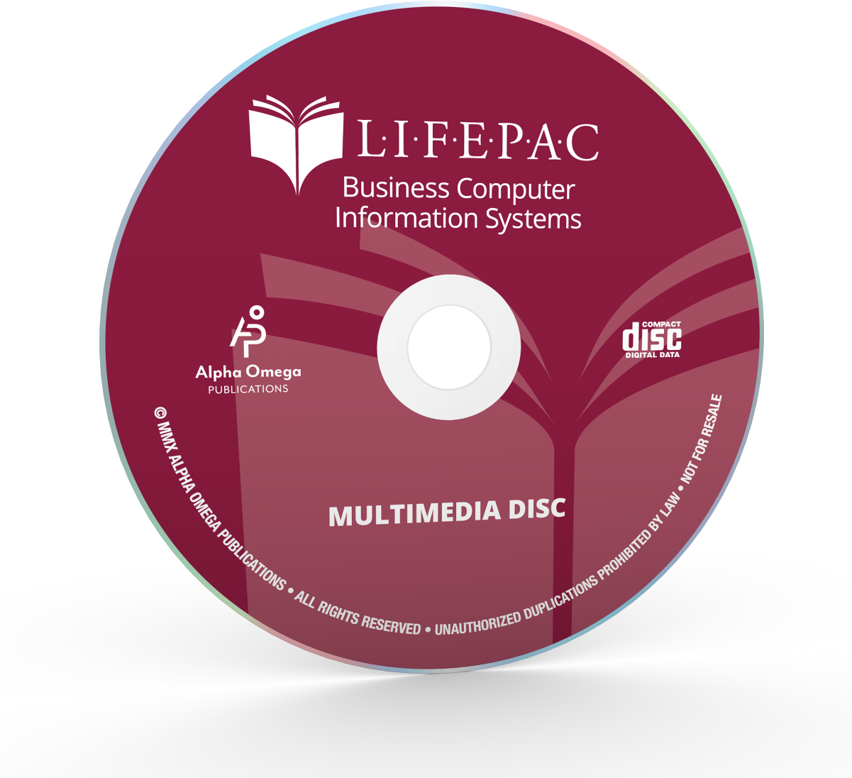 Lifepac® Business Computer Information Systems Multimedia - Cd Clipart (1200x1200), Png Download