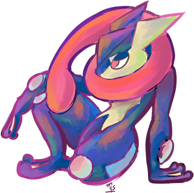 Greninja By Herbalmoontea Clipart (832x960), Png Download