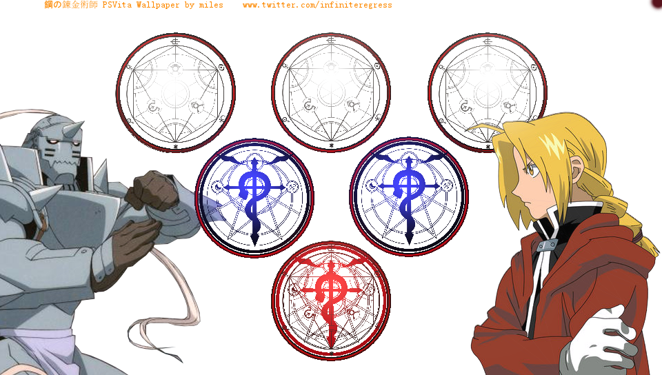Fullmetal Alchemist 'dynamic' Wallpaper Ps Vita Wallpaper - Full Metal Alchemist Png Clipart (960x544), Png Download