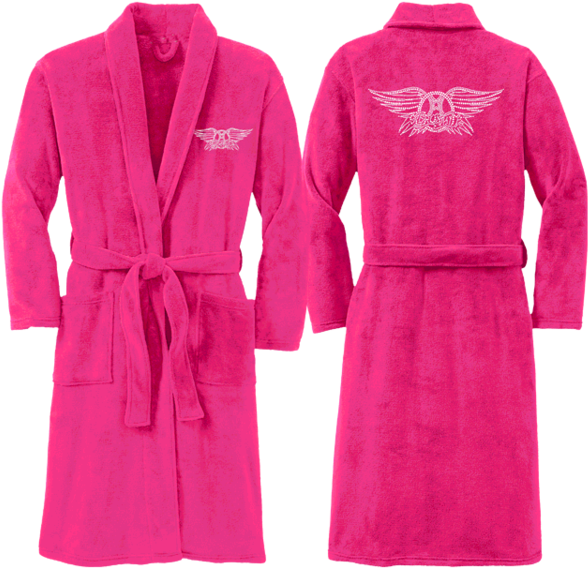 Bling Wings Logo Plush Robe - Plush Mens Robe Clipart (600x600), Png Download