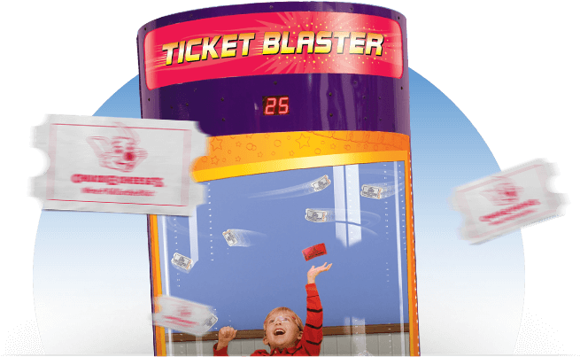 1 - Chuck E Cheese Ticket Blaster Clipart (750x420), Png Download