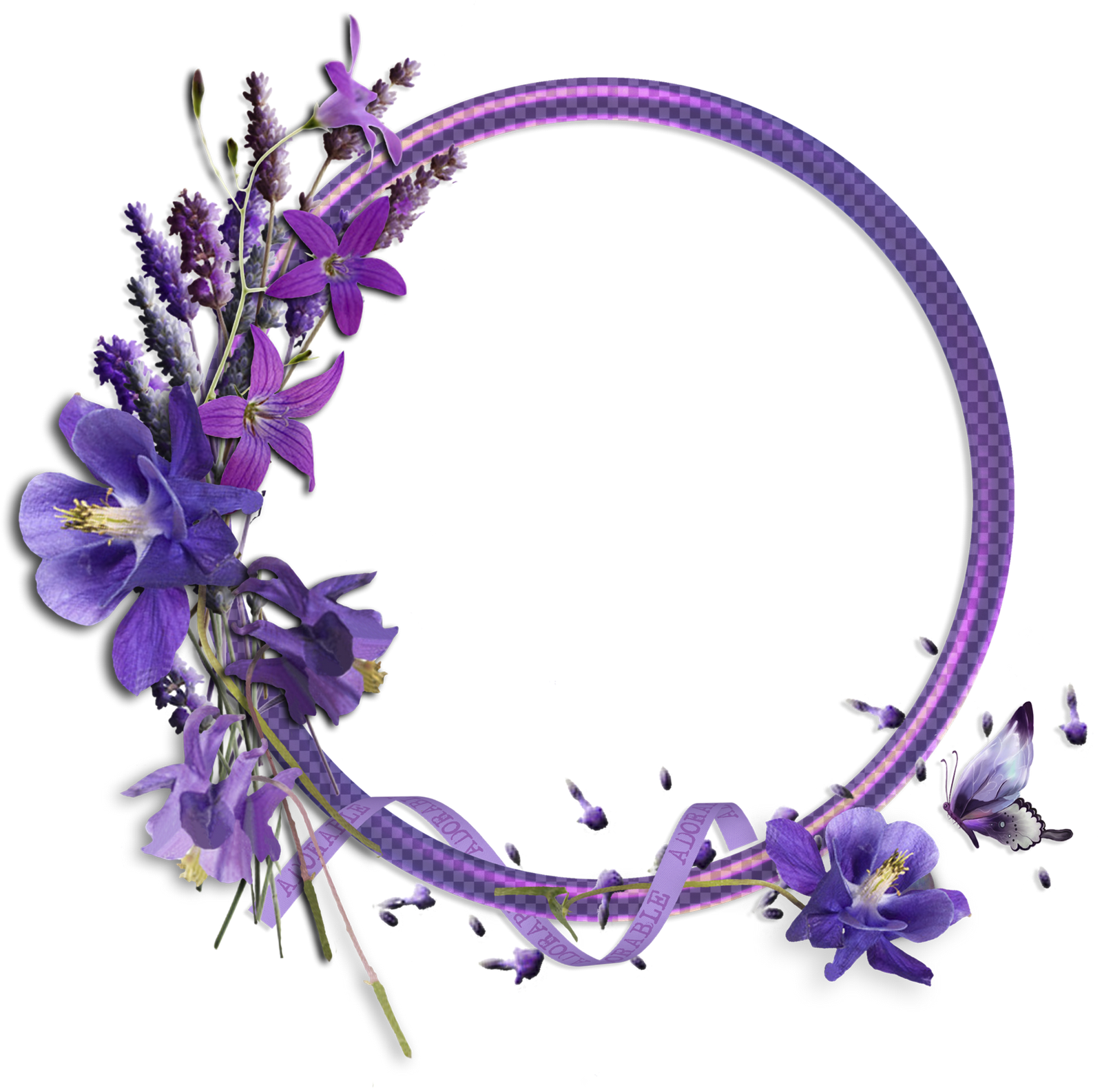 Fant Aacutesticos Frames Png Oval Com Flores Para Fotomontagensabaixo - Flower Round Border Png Clipart (1600x1585), Png Download