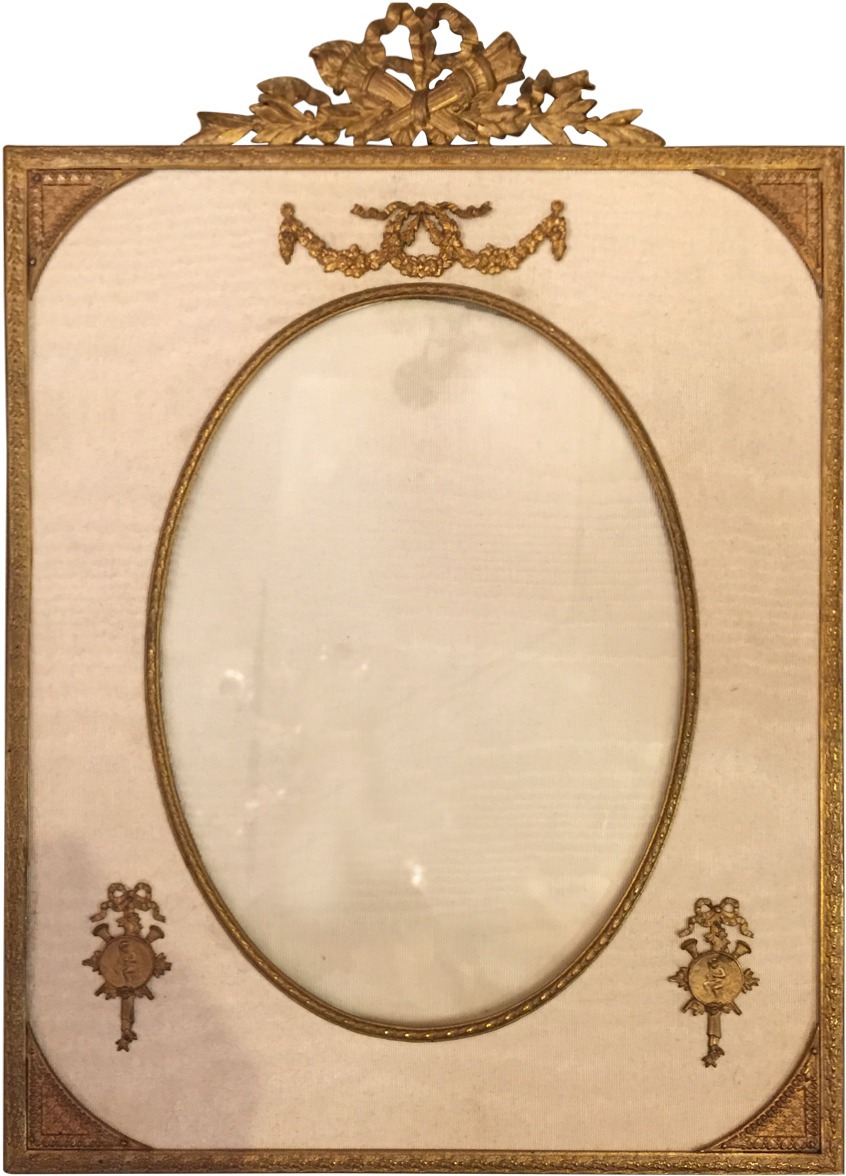 Antique French Empire Style Gilt Bronze Desk Frame - Circle Clipart (1200x1200), Png Download