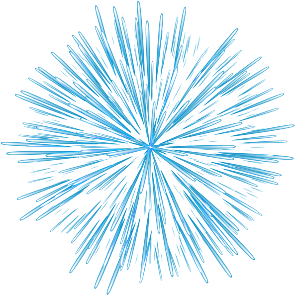 Firework Blue Transparent Png Image - Concentración Desde Una Linea Clipart (600x600), Png Download