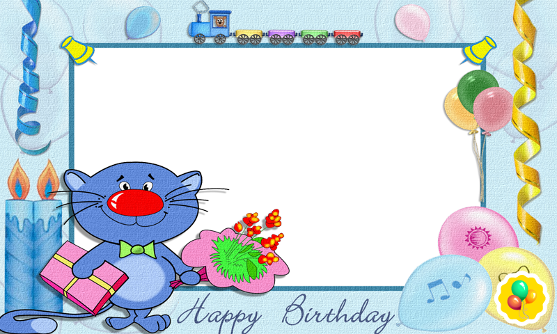 Happy Birthday Frames For Boys Clipart (800x480), Png Download