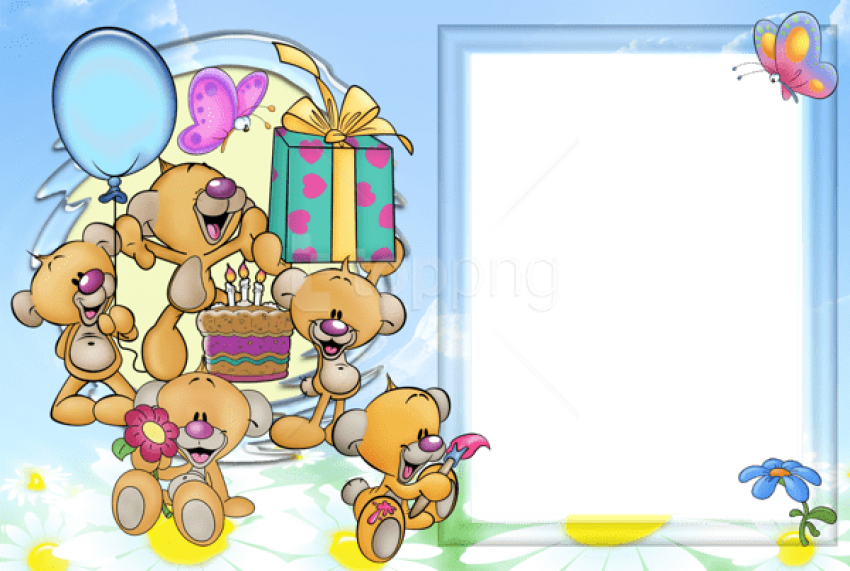 Free Png Best Stock Photos Birthday Kids Transparent - Happy Birthday Frames Boy Clipart (850x571), Png Download