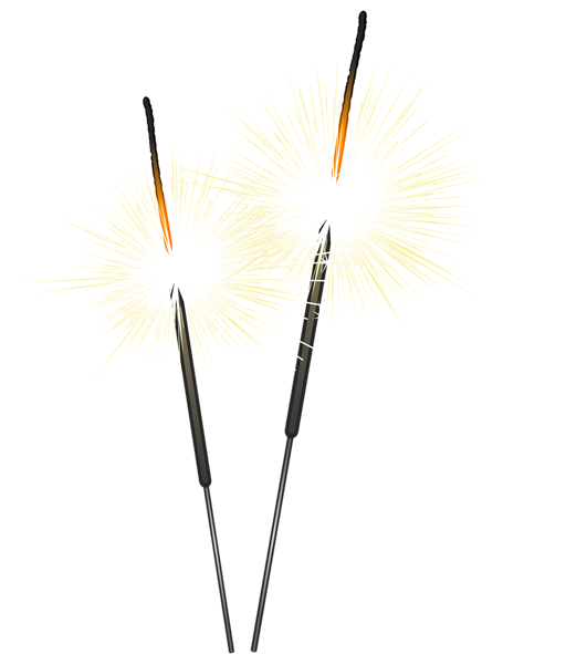 Happy New Year Fireworks - New Year Fire Png Clipart (519x600), Png Download