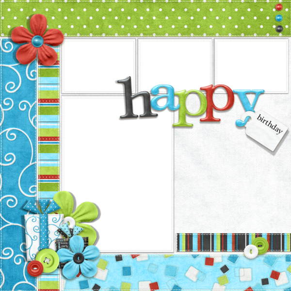 Fondo De Cumpleaños Hombre Clipart (600x600), Png Download