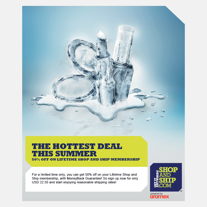 Shop And Ship Summer Offer - Cool Summer Offer Ads Clipart (700x700), Png Download