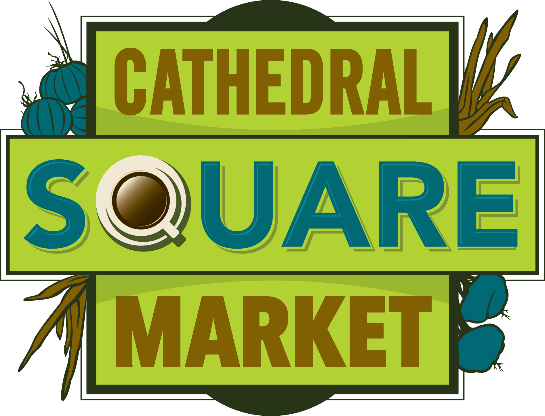 Cathedral Square Market To Offer Local Produce And - Graphic Design Clipart (1894x1444), Png Download