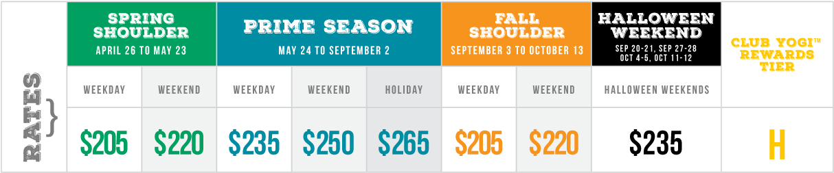 Cabin Seasonal Rates - Tan Clipart (1229x272), Png Download