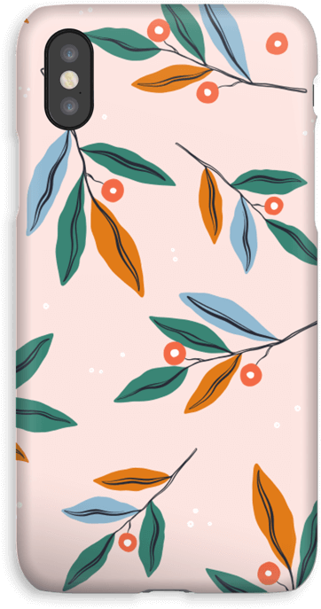 Foliage Case Iphone Xs - Mobile Phone Case Clipart (500x800), Png Download