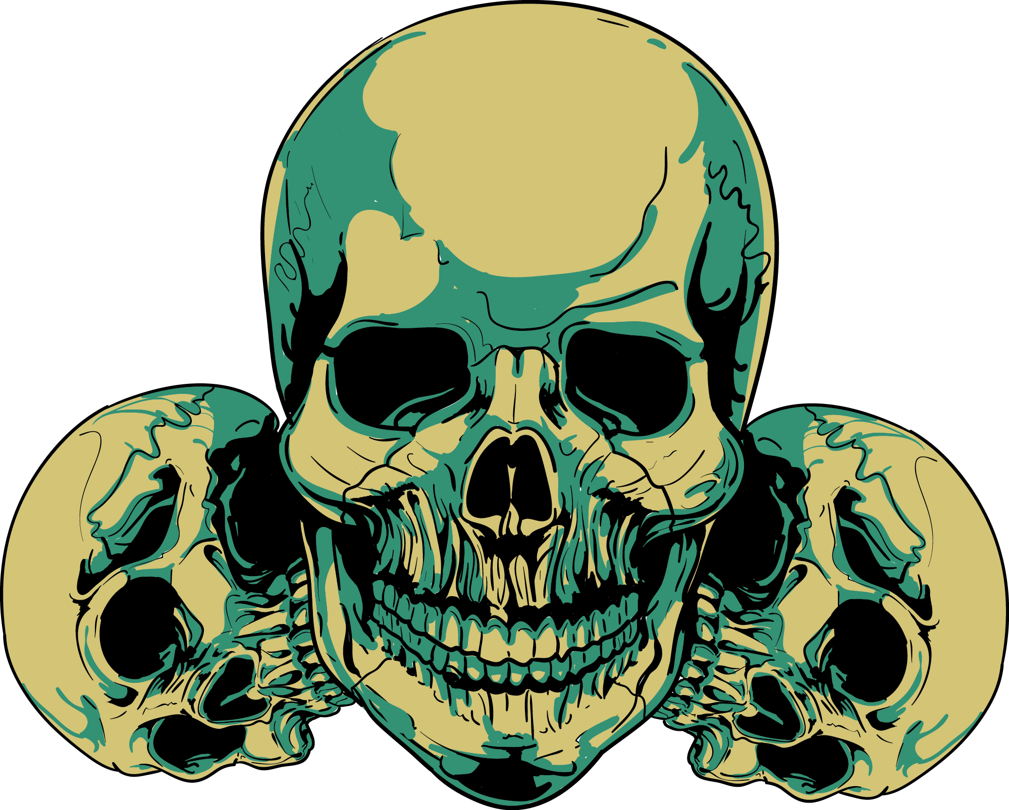 Skull Clip Art - Cartoon Skull - Png Download (1999x1606), Png Download