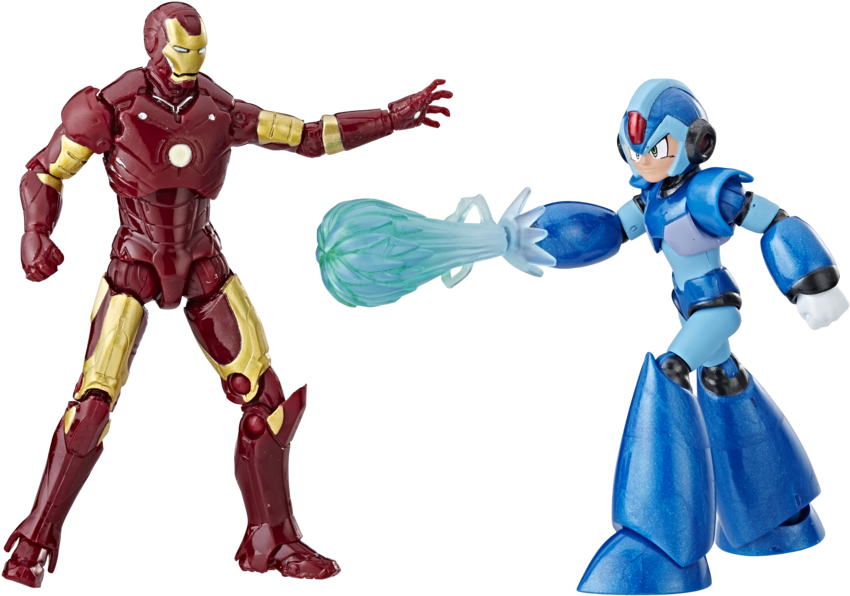 Marvel Vs Capcom Infinite Iron Man , Png Download - Iron Man Vs Megaman X Figure Clipart (850x596), Png Download