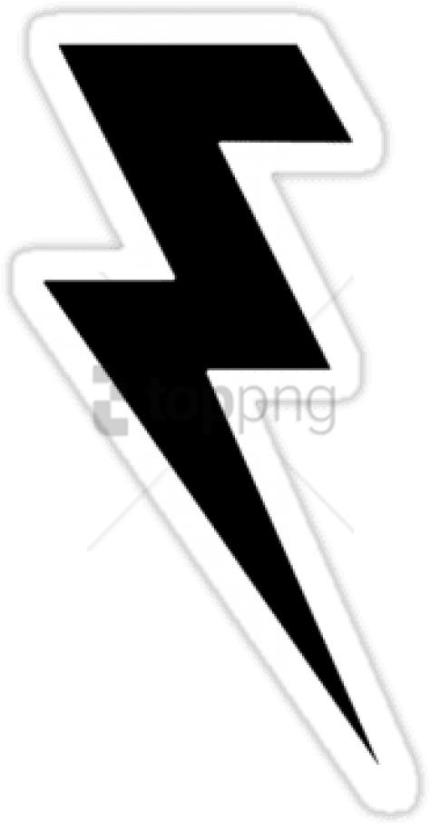 Free Png Killers Lightning Bolt Logo Png Image With - Stickers Png Black And White Clipart (480x915), Png Download