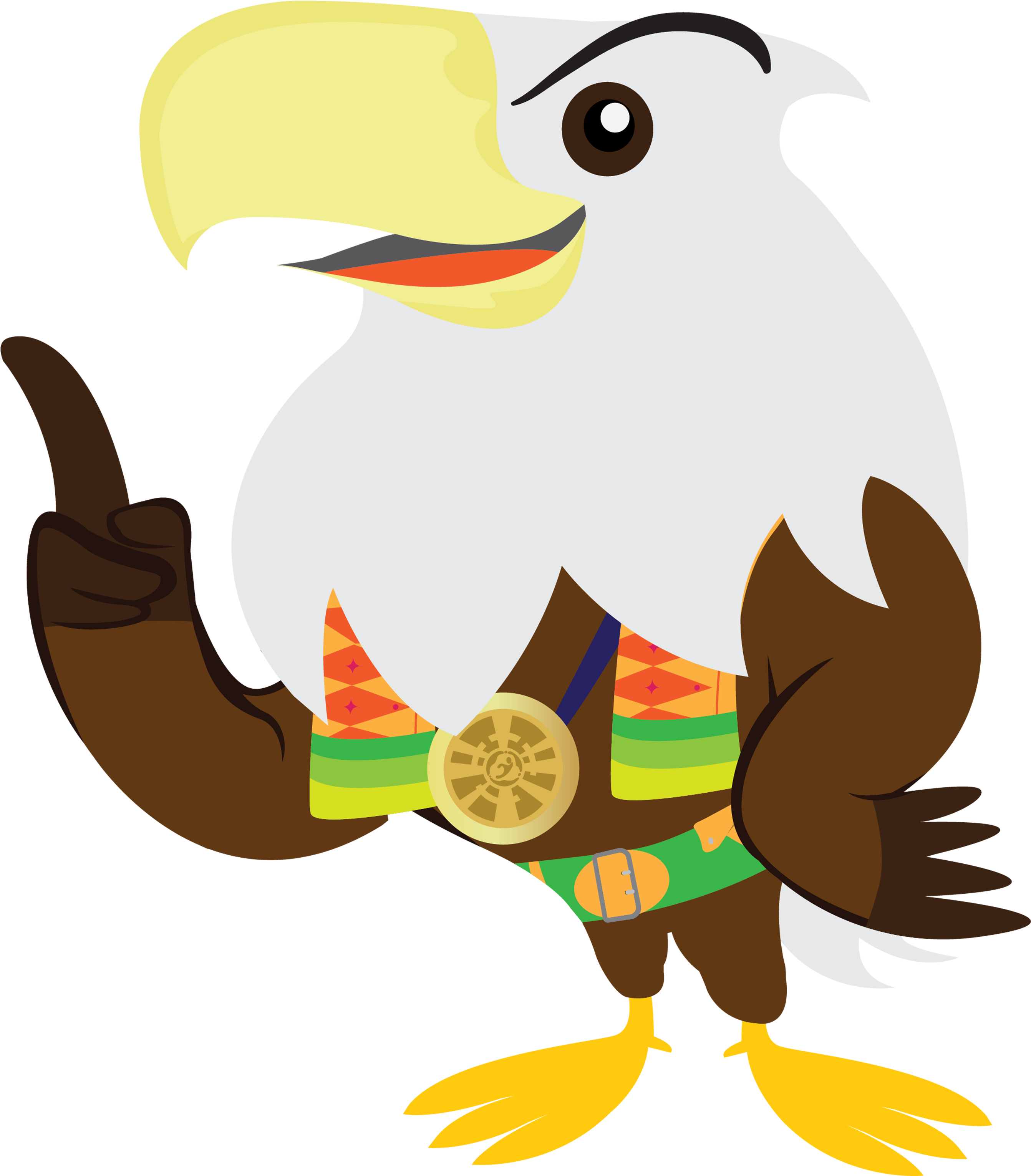 3336 X 3188 7 - Asian Para Games 2018 Mascot Clipart (3336x3188), Png Download