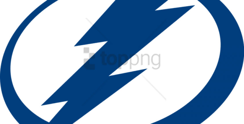 Free Png Black Tampa Bay Lightning Logo Png Image With - Tampa Bay Lightning Logo Clipart (850x434), Png Download