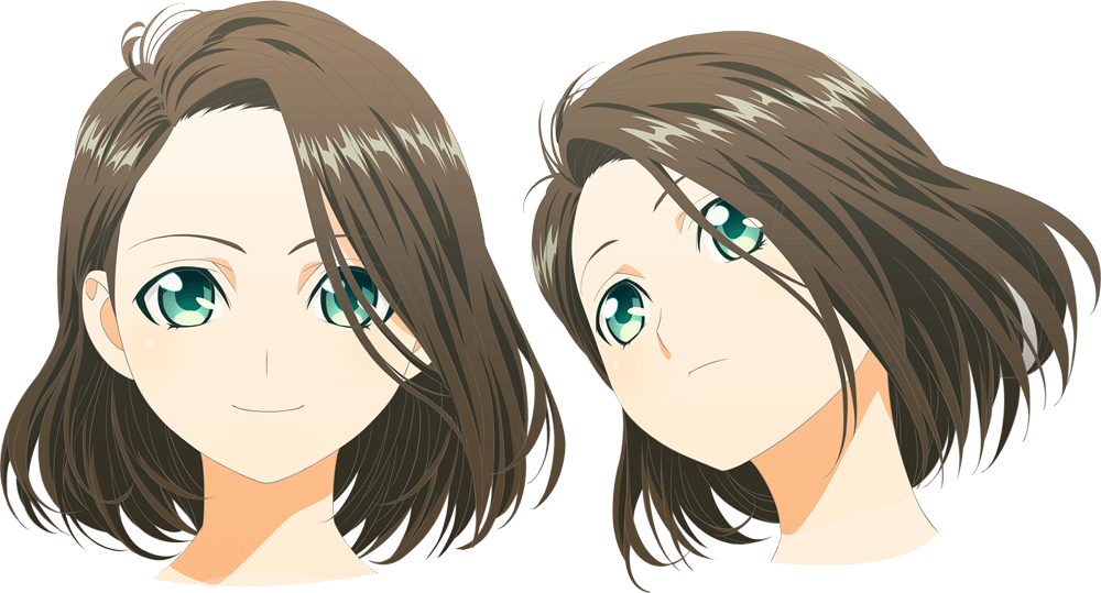 Anime Girl Face Png , Png Download - Hand Shakers Tazuna Mother Clipart (1000x539), Png Download