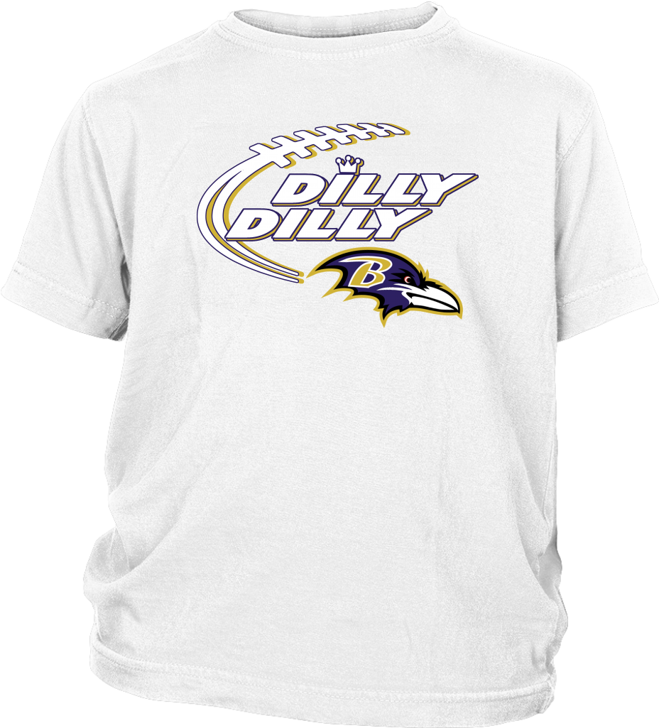 Nfl Dilly Dilly Baltimore Ravens Football Shirts T Clipart (928x1025), Png Download