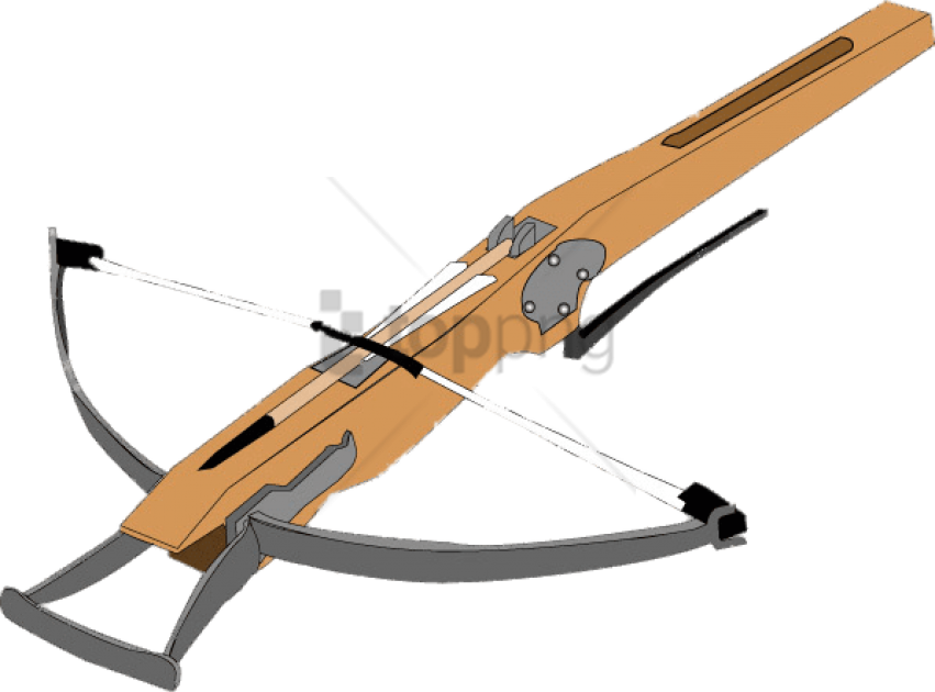 Free Png Crossbow Drawing Png Image With Transparent - Medieval Crossbow Clipart (851x630), Png Download
