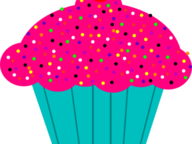 Cupcake Clipart Pink - Transparent Background Clip Art Cup Cakes - Png Download (640x480), Png Download