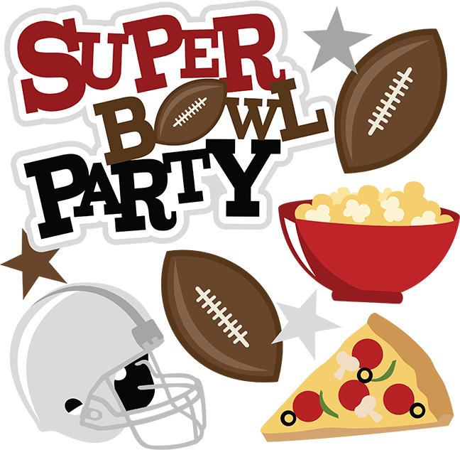 Super Bowl Party Svg Scrapbook Collection Super Bowl - Super Bowl Party Png Clipart (648x633), Png Download