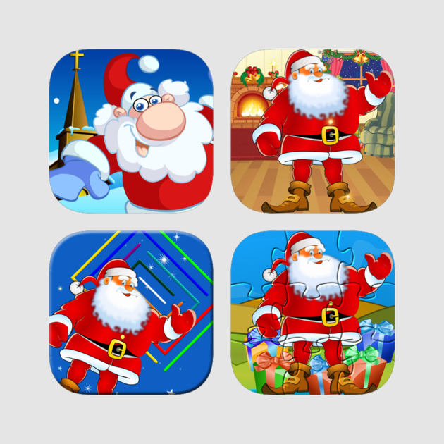 Christmas Party Game Box 4 - Santa Claus Clipart (630x630), Png Download