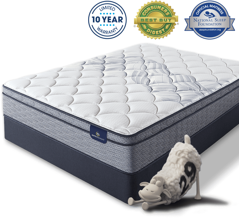 Serta Perfect Sleeper Presidents Day Clearance Super - Mattress Clipart (919x838), Png Download